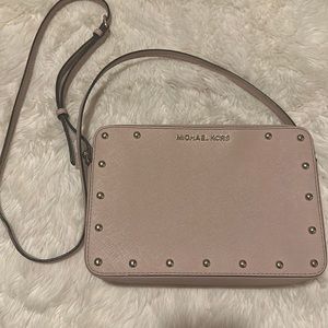 Light pink Michael Kors cross body satchel